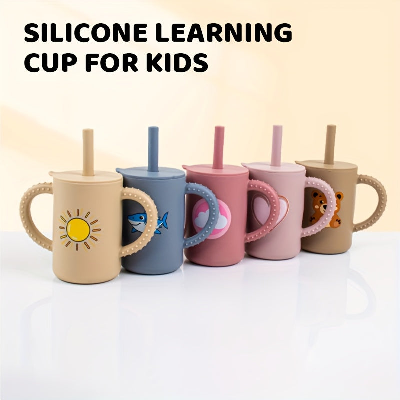 Right Angle New Ideas·Cute Grip VODVOB 6.09oz Right Angle Printed Learning Cup | Handle Straw Cup for Grip Training | Ideal Gift for Newborns And Baby Products