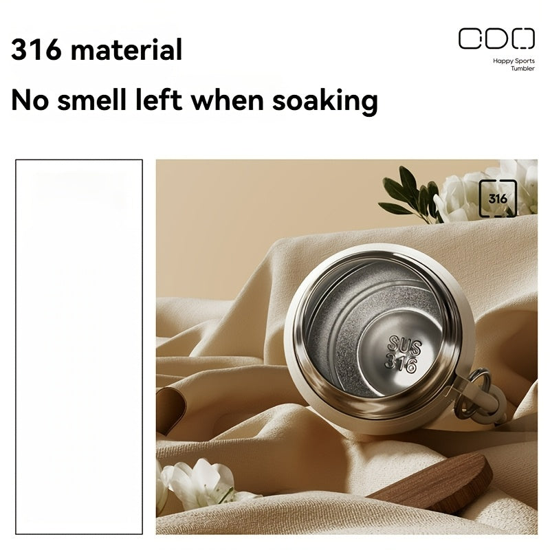 Stainless Steel Tumbler 1000ml, Vacuum Insulated Water Bottle with Tea Infuser, 6-Layer Leak Proof, 316 Stainless Steel, Wide Mouth, Carry Strap, Portable Sports Drink Bottle